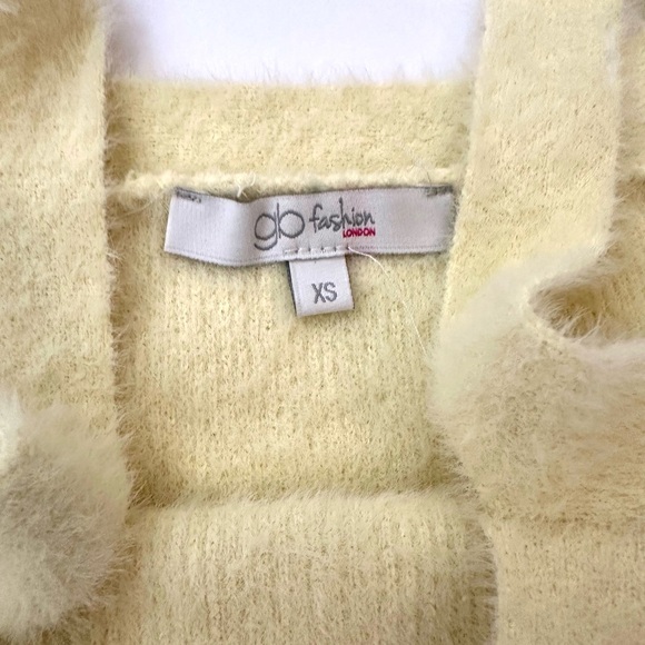 NWT GLO Fashion Francesca's Collections set of 2 Coral/yellow Knit crop tank XS - Picture 3 of 6